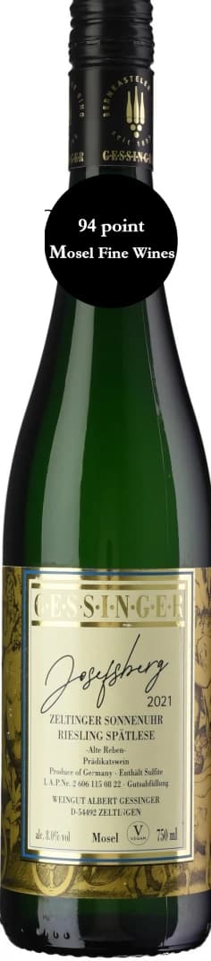 SpĂ€tlese âJosefsbergâ Alte Reben Zeltinger Sonnenuhr 2021